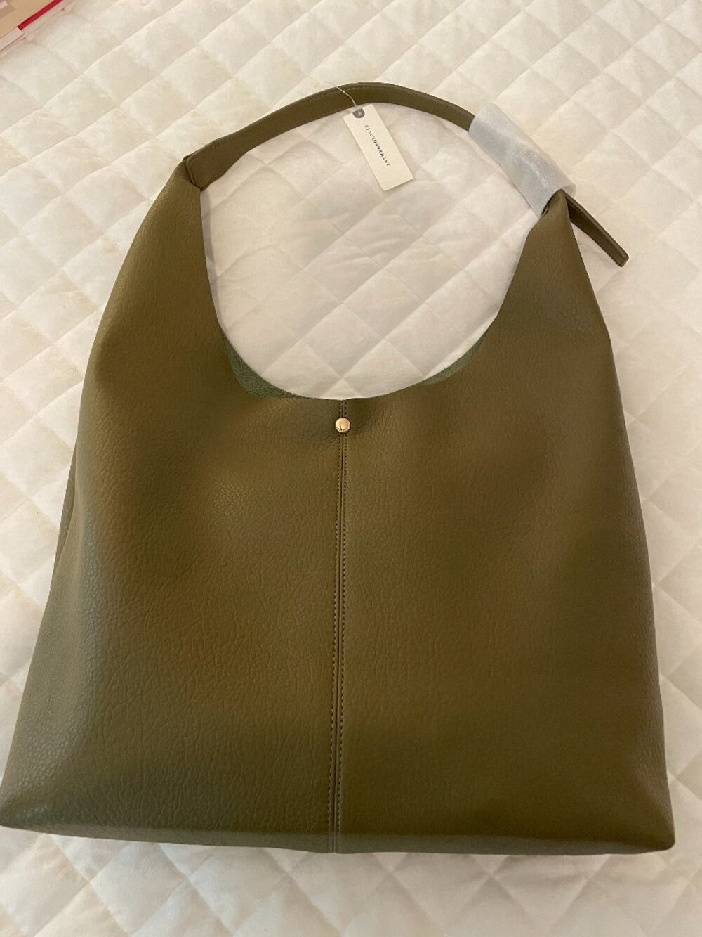 Anthropologie Love Knot Slouchy Bag. NWT.  Olive